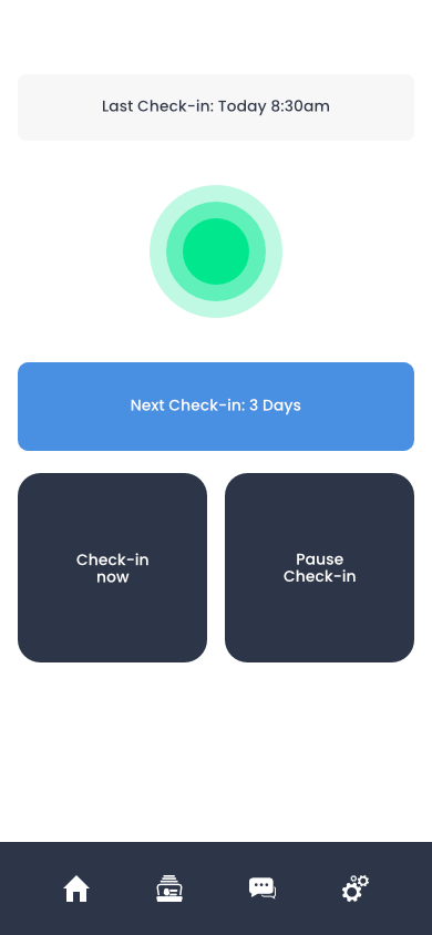 Inform app interface on a phone